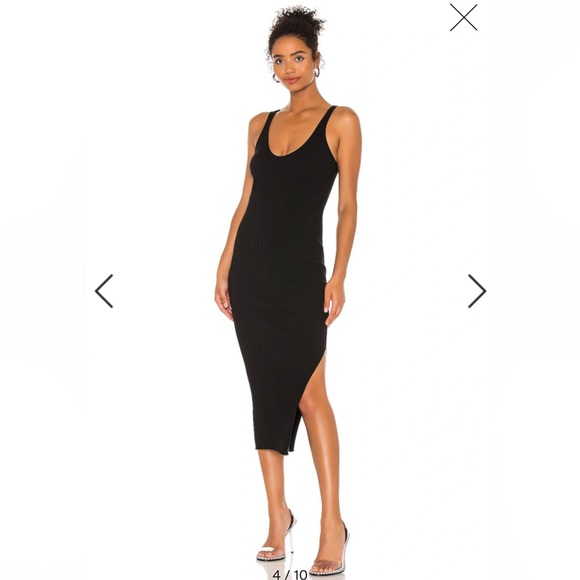 Helmut Lang Bodycon Ribbed Tank Dress sz S - Picture 1 of 5